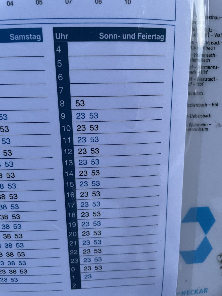 buhashee's tweet photo. #kerwe bus schedule - can’t complain. #9EuroTicket https://t.co/QO8Sii3vbh