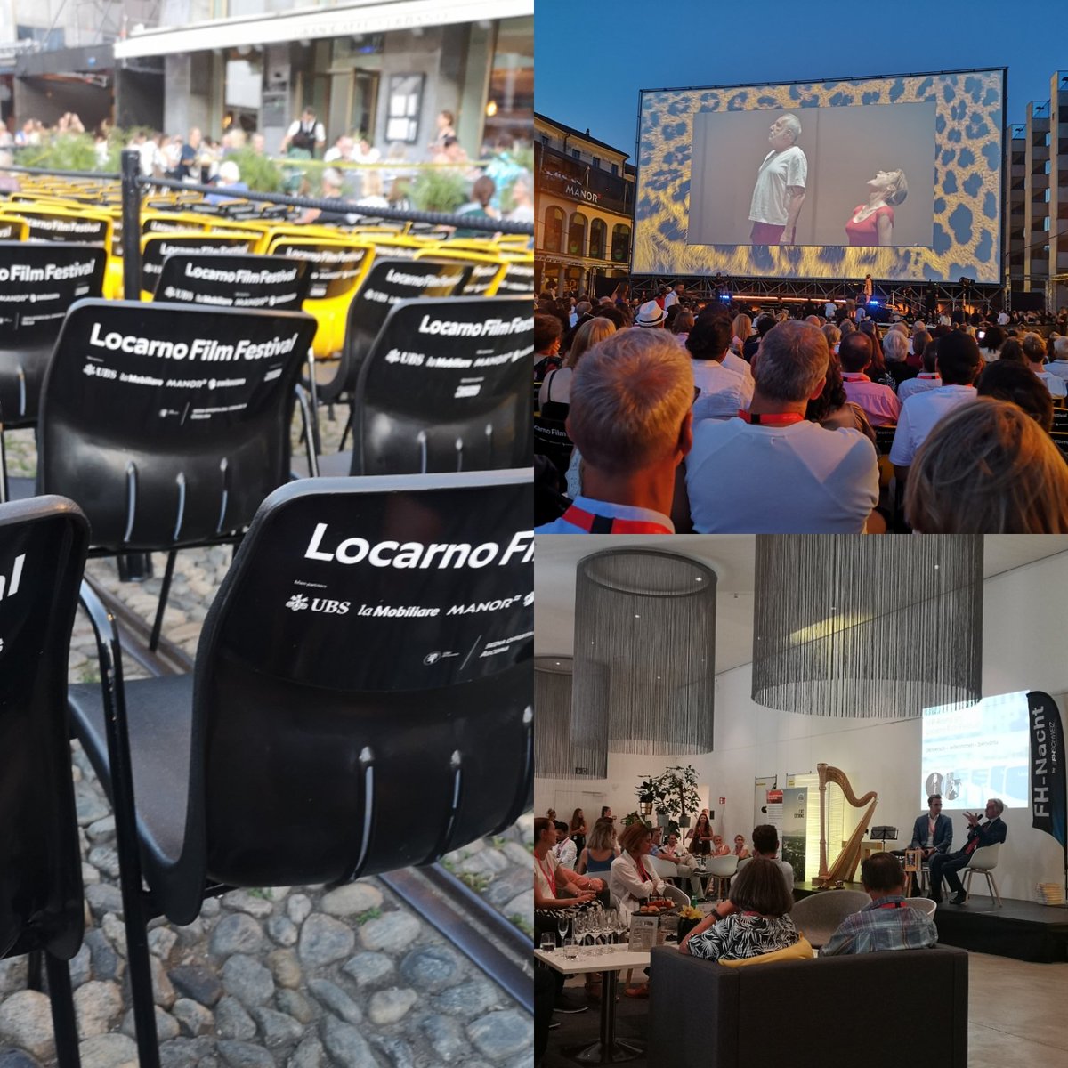 Gestern in Locarno, stimmungsvolle #fhnacht am <a href="/FilmFestLocarno/">Locarno Film Festival</a>. Danke für die Einladung e l'organizzazione @FH_SCHWEIZ #SUPSI! 🙏