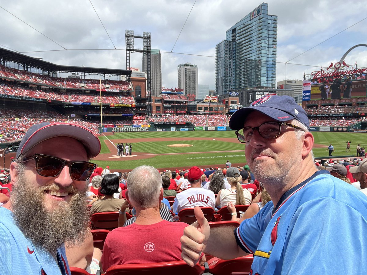 dornfeld's tweet photo. What’s better than a @Cardinals game on the weekend with my little brother? 2 games and watching Pujols hit a home run! https://t.co/Ev3A8UdNpw