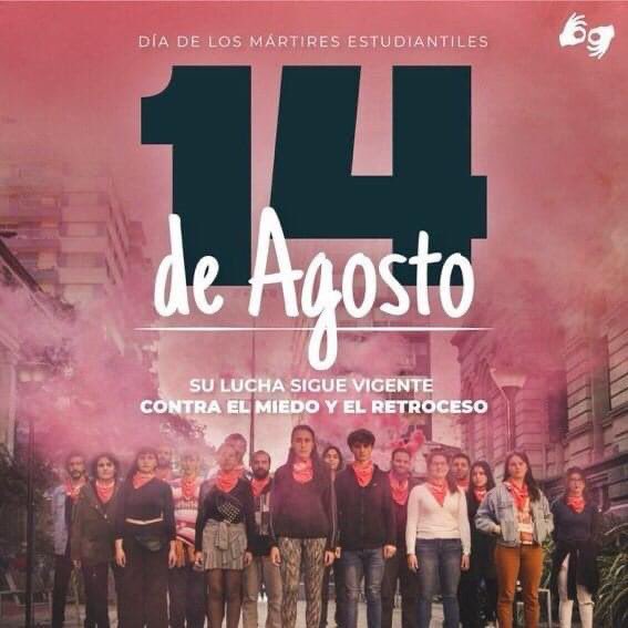 ImpunidadMesa's tweet photo. Hace 54 años, el 14 de agosto de 1968, El Estado, a través de un balazo de la policía asesinaba a Líber Arce en una manifestación estudiantil. Hoy es un día para rememorar al primer mártir estudiantil, es un día de memoria y lucha. #ddhh #estudiantes #feuu #MemoriaVerdadYJusticia https://t.co/ZsgEhPfBZH