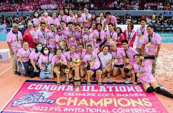 djloyalist's tweet photo. Once again they proved everyone that they are the best🤩 Congratulations Creamline Cool Smashers and our beautiful Jema Galanza for winning, Champion again 😍😍

📷Ctto https://t.co/dkwtwkZtOM