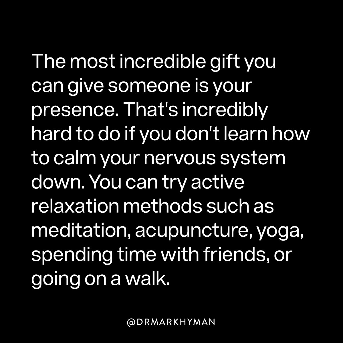 What daily method do you use to relax?