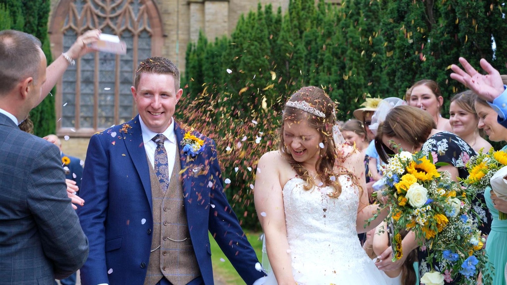 LoveGetsSweeter's tweet photo. Confetti is as much fun to film as it is to be covered in it!

I don't know if that's the newlywed vibes, the fun of having to avoid it in your face OR a bit of both.

Either way, buy allllll the confetti you can. You can definitely never have too much! https://t.co/uC67rwoU5L