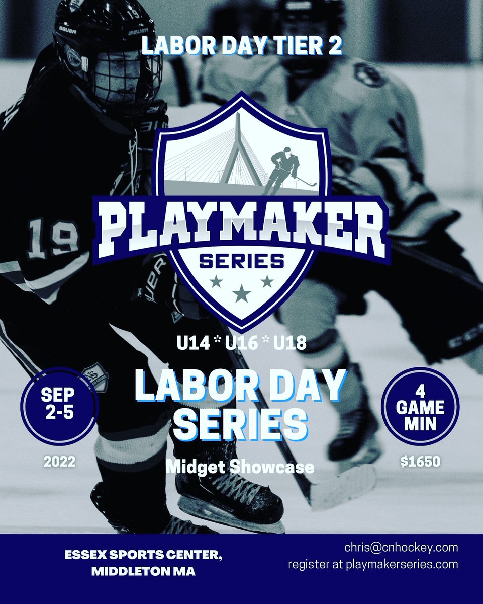 PlaymakerSeries's tweet image. Last call for Tier 2 Labor Day- schedule being done this week.