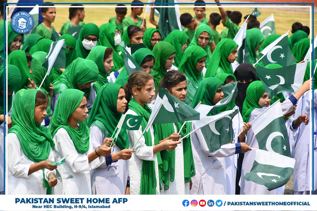 PSH__Official's tweet photo. Honorable Prime Minister of Pakistan Mian Shehbaz Sharif visited Pakistan Sweet Home AFP in order to celebrate the diamond jubilee, 75 years of independence with the Angels and Fairies of Pakistan Sweet Home https://t.co/cLl2RIT5Eu