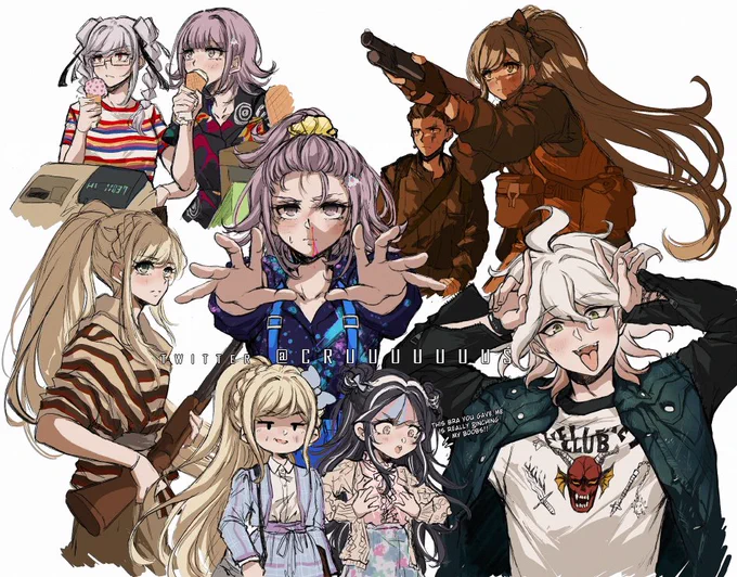 Danganronpa x Stranger Things  