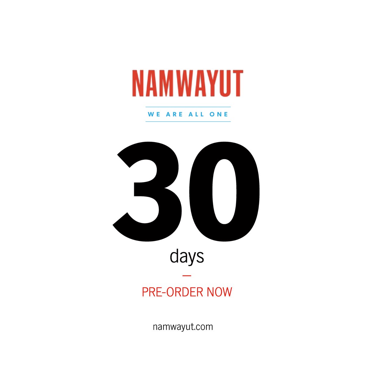 ChiefRobert15's tweet photo. 30 days till launch!!

My book, Namwayut, will be released on September 13, 2022. Pre-order now, and let's learn to reconcile together by sharing our stories. 

Pre-order link - https://t.co/EciJy7mmMo

@Rec_Can 
 
#Namwayut #Reconciliation #Newbook https://t.co/N6dxXCeXl4