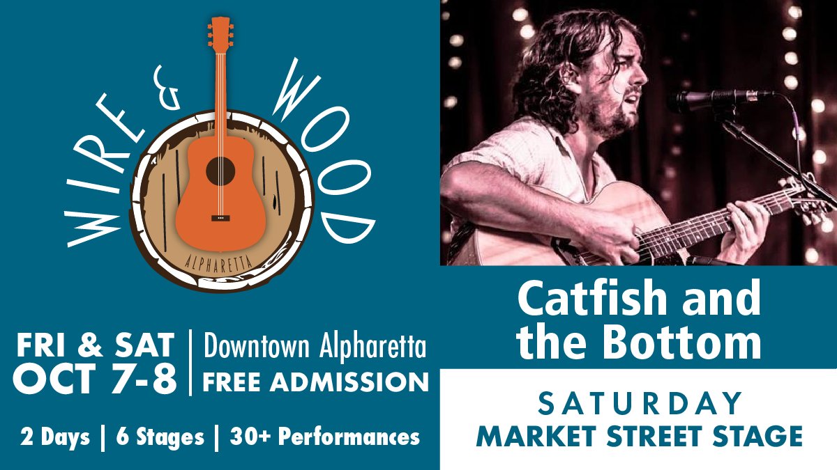 Join us at Wire &amp; Wood on Saturday, October 8, and enjoy a performance from Catfish &amp; the Bottom. Led by Hill Roberts, the band's sound combines a heaping dose of Blues with Outlaw Country, Folk, Funk, and Jazz reminiscent of the New Orleans sound that inspired him.