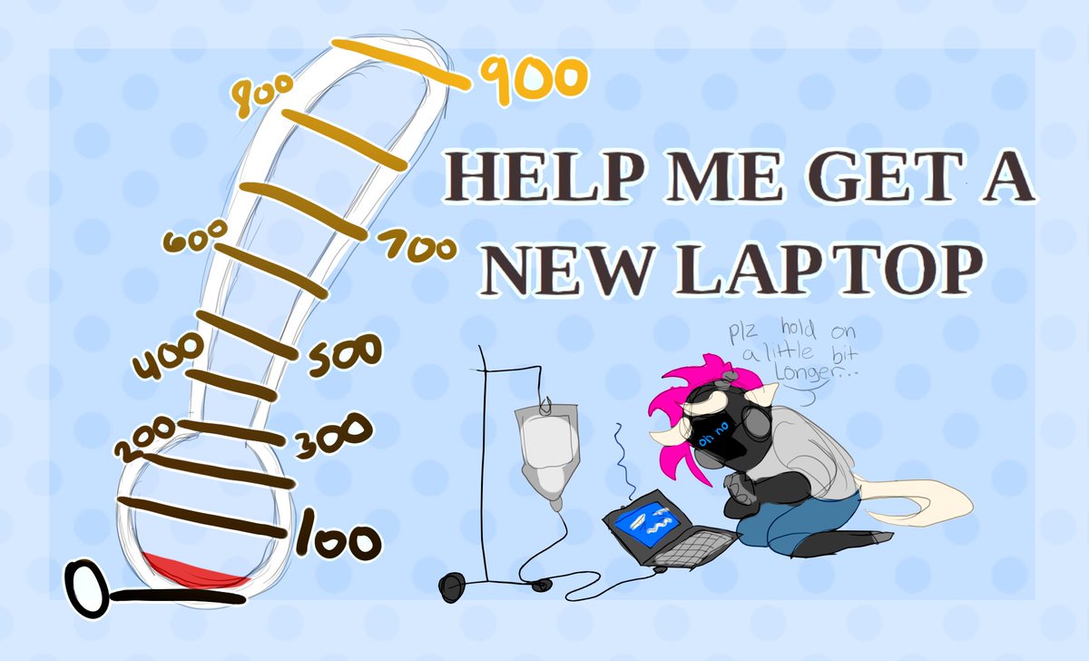 TheAtomic52's tweet photo. short and sweet, my laptop is 7 years old and is showing its age, so i have to get a new one soon.
DM me if you want a commission and if you don't want a commission and just want to help you can DM me to send a donation. https://t.co/xVlPbRl1uX