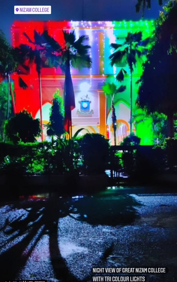 GhanshamKinnera's tweet photo. AZADI KA AMRIT MAHOTSAV 
CELEBRATIONS AT NIZAM COLLEGE
#proud to be a Nizamian https://t.co/thIedHPncx