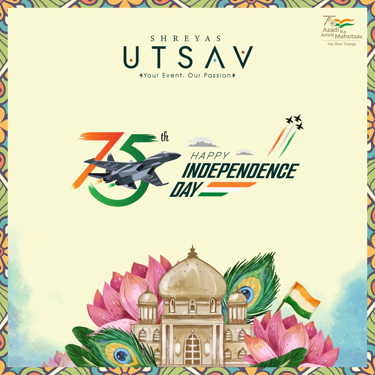 Celebrate the most glorifying #UTSAV of the country, #IndependenceDay 🇮🇳 Let's remember and honour our great leaders who strived for us ♥️ Happy Independence Day!!!🇮🇳 #IndiaAt75 #HappyIndependenceDay #HappyIndependenceday2022 #India #ShreyasUtsav #ShreyasMedia #ShreyasGroup