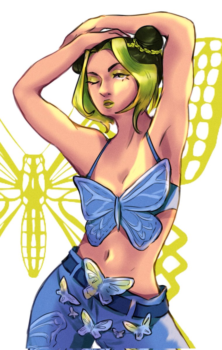 loh_nessa's tweet photo. i think this outfit was made specially for her 

#JJBA #JolyneCujoh https://t.co/jdGn2JguD7