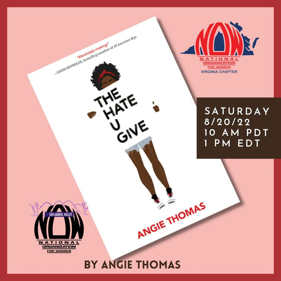 Who's ready to discuss our August book, The Hate U Give?

#SGVNOW #bookclub #loudouncountynow @loudouncounty_now 
#bookclub #angiethomas #thehateugive @angiethomas @angiecthomas #books #booklover #bookworm #reading #book #booknerd #read https://t.co/o8om6WpUvy
