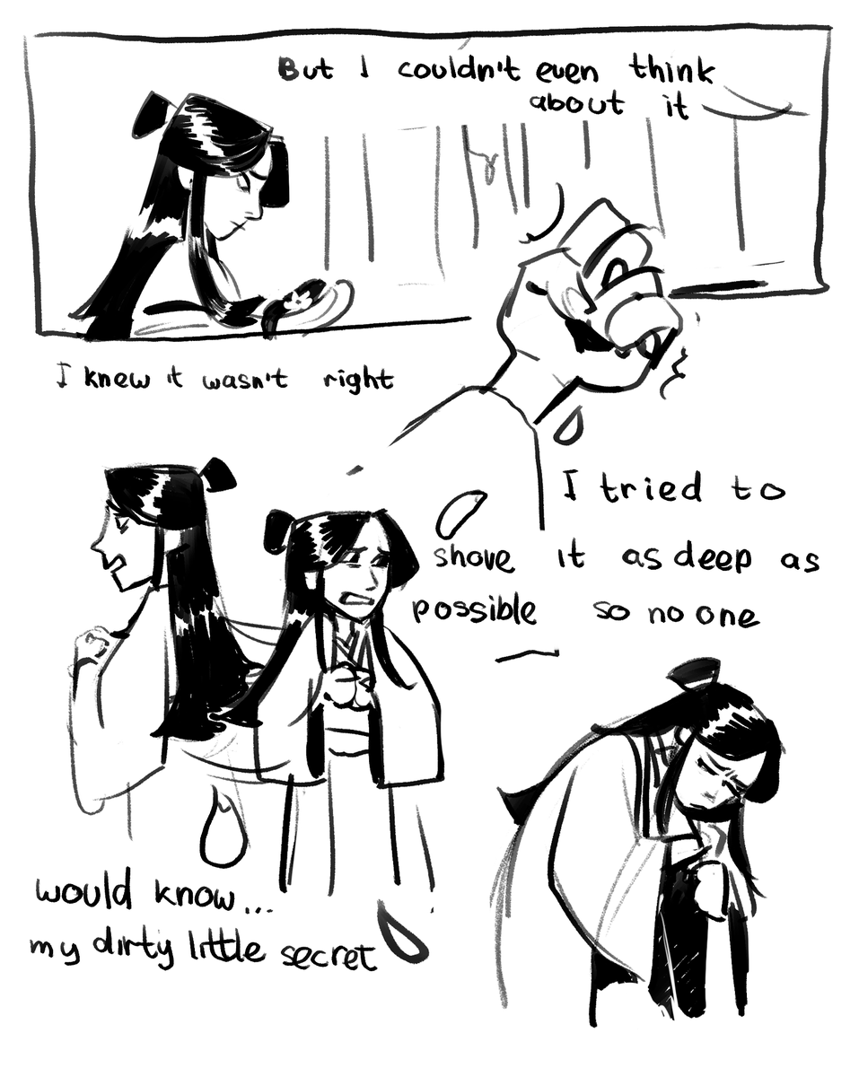 strayfoxfox's tweet photo. //cw: internal homophobia, light b4 spoiler (?)

#xielian #hualian #tgcf 
1/4 https://t.co/12B0CQ93N6