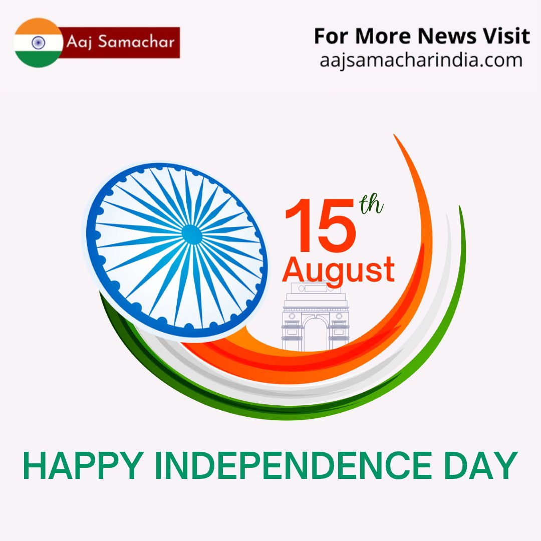 AajSamachaar's tweet photo. Happy Independence day.
@aajsamachaar

#india #IndiaAt75 #independenceday #aajsamachaar #celebratewithus #freedom #august #bharat #family https://t.co/b8nNEZrliU