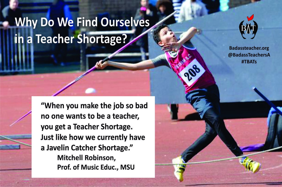 Every single thing that's driving teachers to quit can be fixed. But we need people in charge who understand what teachers need. Vote for people with real experience in public ed. #TBATs .<a href="/AlabamaBATs/">AlabamaBATs</a> .<a href="/MissouriBATs/">Missouri BATs</a> .<a href="/LouisianaBATs/">Louisiana</a> .<a href="/iowabats/">Iowa BATs</a> .<a href="/IndianaBATs/">INBATs</a> .<a href="/IllinoisBATs/">IllinoisBATs</a>