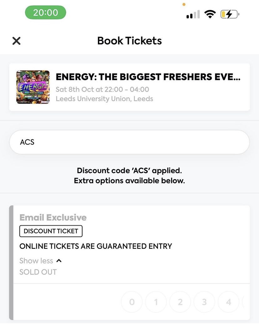 LABtainment's tweet photo. THIS IS PHENOMENAL‼️‼️

WITHIN 1 minute all 50 presale tickets gone 😤

ALL TICKETS OUT TOMORROW @6

#Energyleeds #Labtainment #Uni #Leeds https://t.co/K5MYaVpXOv