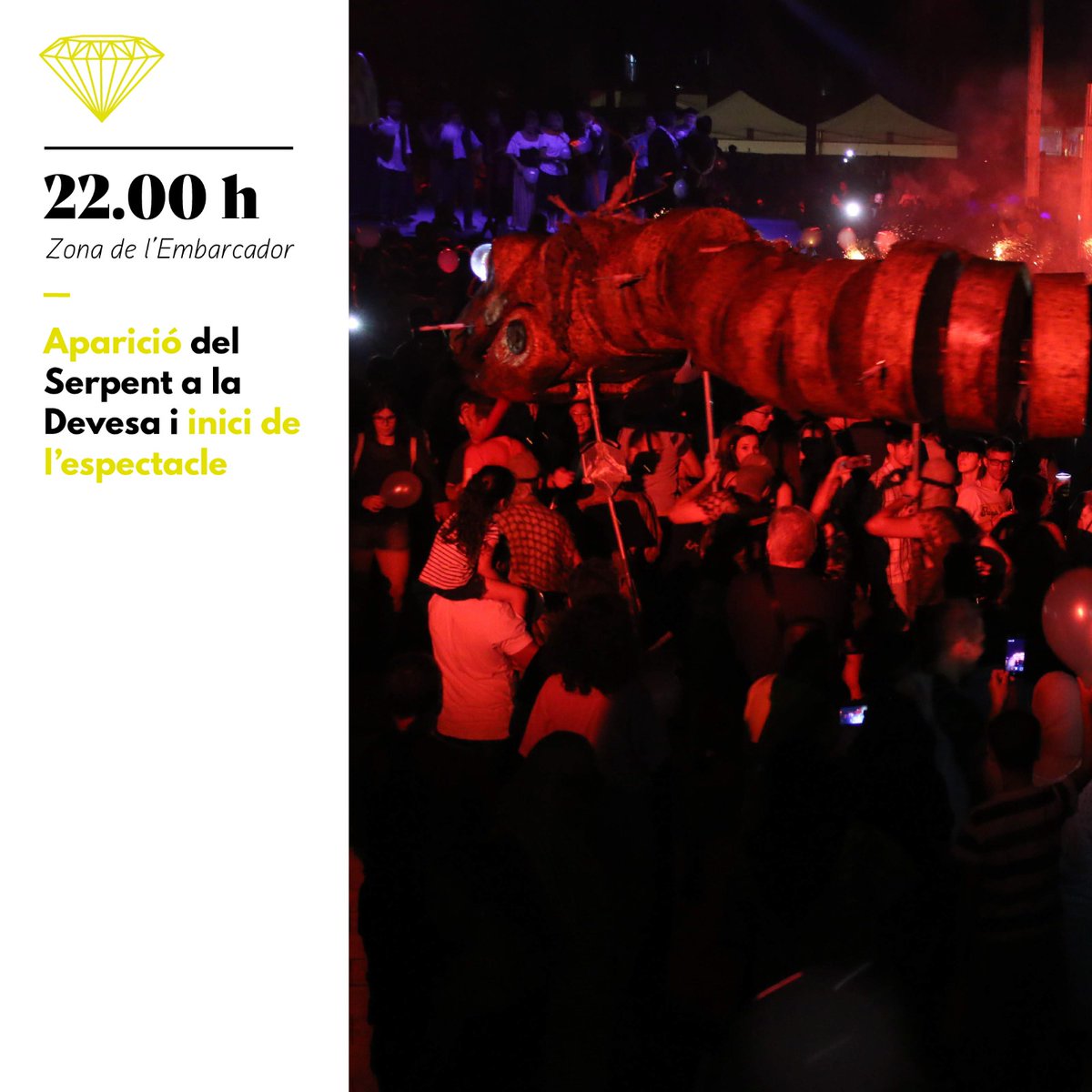 Ara sí, ara sí... 

Esteu preparats?

A les 22 h us esperem tots a la zona de l’Embarcador del passeig del Ter per contemplar l’aparició del Serpent. 

Veniu, veniu... no us ho podem explicar, ho heu de veure... 

📸: @radiomanlleu 

#festaserpent #serpentdemanlleu  #FMManlleu22