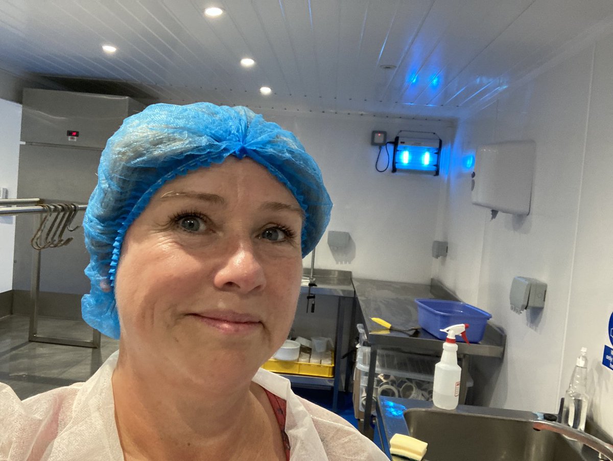 castellgwyn's tweet photo. It’s 🥵 in my #microdairy #cleaning prep - Making #cheese next 3 days for the ⁦@DenbFlintShow⁩ this Thursday! 🧀😊 Who’s coming? 😊🧀 https://t.co/OqdD1vMltf