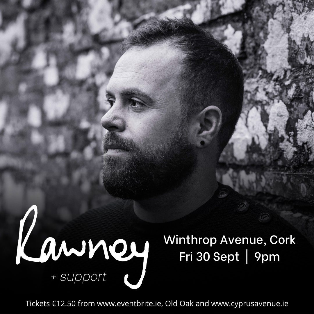 RawneyMusic's tweet photo. Can't wait for this! My first headline show in Cork will be in Winthrop Avenue on Friday 30th September. Tickets are available now here: https://t.co/Mp83rVilCG 
#gig #livemusic #indiemusic #tickets #onsalenow #linkinbio #EPtour #indieartist #irish #cork #ireland #corkgigs https://t.co/xB2Z6FgDDh