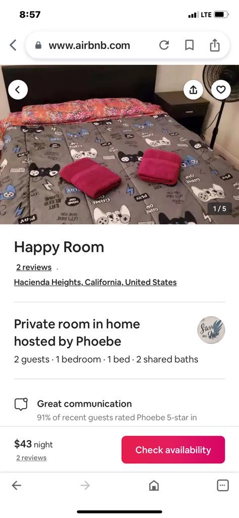 mkstraps's tweet photo. Hey @bchesky 12 rooms x $43 = $516 a night, $516 × 30 days = $15,480 a month. 
Is the reason profits are more important Than families. $43 a night brings in some real shady characters. These are the ads for the @airbnb from hell: https://t.co/htBzuVeUyc