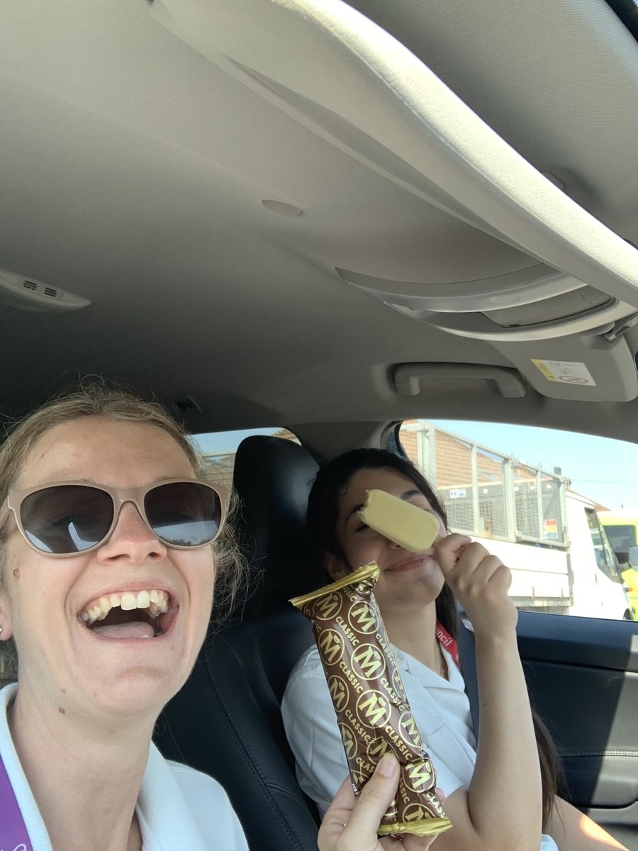 siansouthwest's tweet photo. Very thankful for our kind patients/families for keeping us cool in between visits. It helped that they were very happy with the service provided and genuinely wanted us to to keep cool #heatwave #urgentcare #advancedpractise https://t.co/UkK6UODAKY