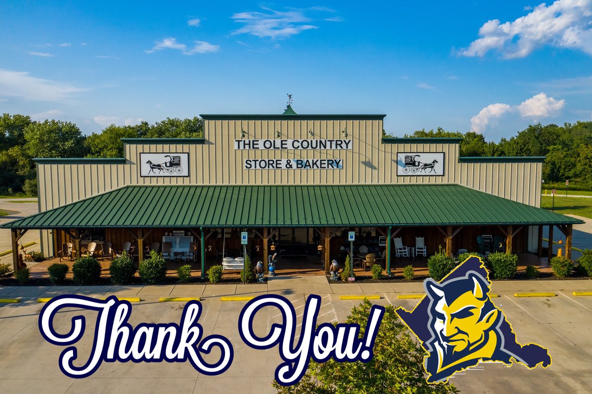 culpeper_fb's tweet photo. A huge thank you to The Ole Country Store &amp; Bakery of Culpeper for another year of sponsoring our football team by providing weekly team meals for our student-athletes!

We appreciate you more than we can express!!! 💙💛 https://t.co/WHn1N39LDB
