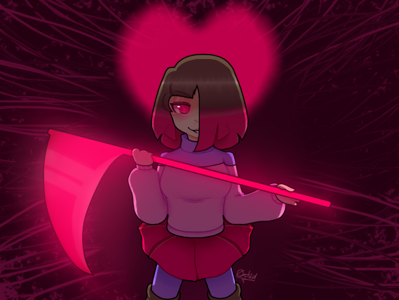 keroshre's tweet photo. "Fear"
A draw of Betty Noire that took me a long while but here she is!
(Character doesn't belong to me, belongs to Camila Cuevas)
#Glitchtale #BettyNoire #Akumu #Fear #PinkSoul https://t.co/NxI0wF8a7V