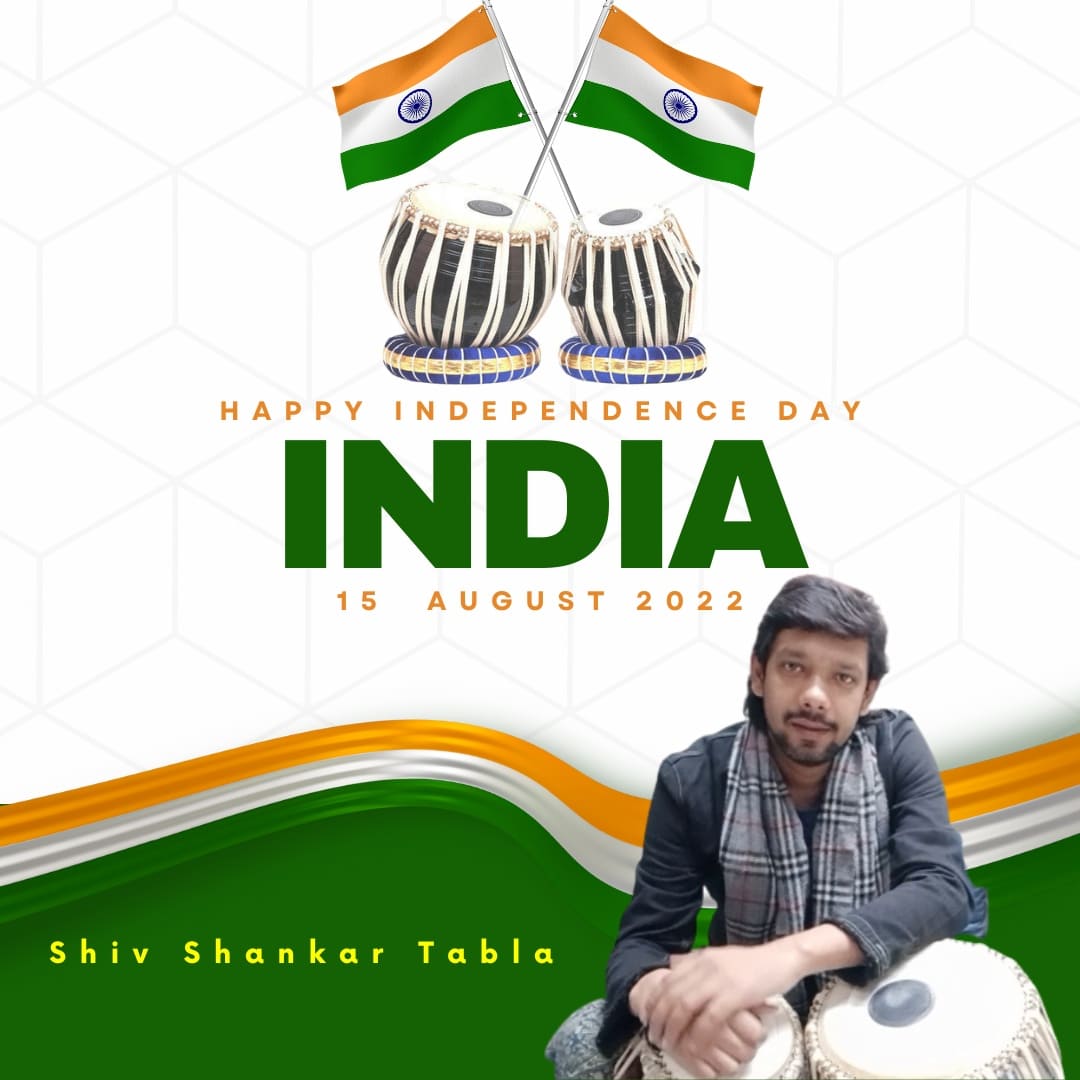 tablashiv's tweet photo. #HappyIndependence Day to All. Jai Hind #shivshankartabla #music #tabla https://t.co/T9YFe2hL6t