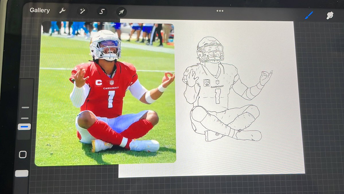 LongGameLife's tweet photo. ๐Football Art Draftโ๐ป
@AZCardinals has plenty of players to choose from, but short guys have to stick together so @K1 was drafted ahead of DHop and JJ Watt ๐
#NFLTwitter #kyler #AZCardinals #FootballArtDraft #FAD22 https://t.co/bpYlqa2uZE