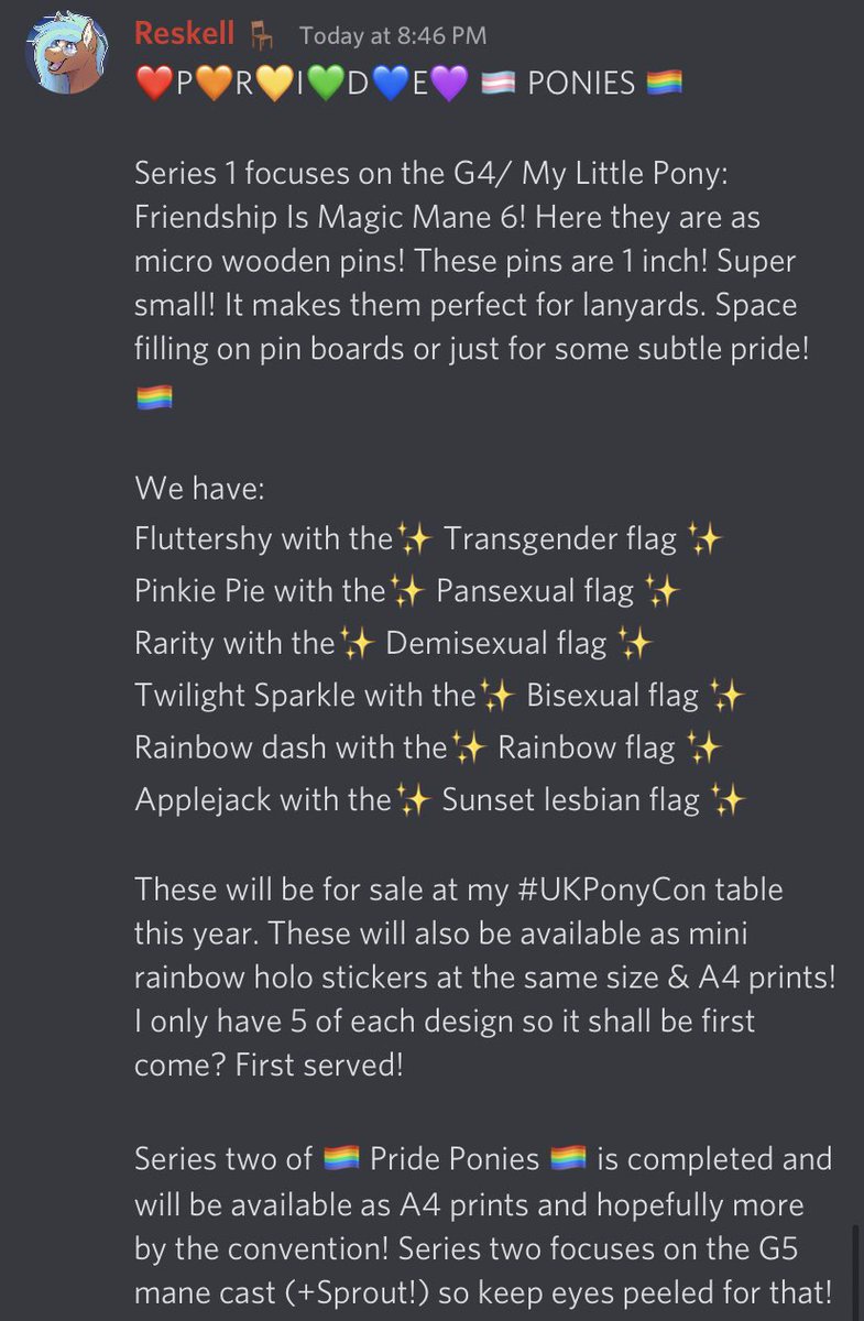 Reskell492's tweet photo. Check out my #PridePonies 🏳️‍🌈
Look out for these at @UKPonyCon later this year! #UKPonyCon2022 
❤️🧡💚💛💙💜 #Fluttershy #PinkiePie #Rarity #TwilightSparkle #RainbowDash #Applejack #Pride #MyLittlePonyFriendshipIsMagic #MyLittlePony #Brony #Bronies #Queer #QueerArtist #MLP #Trans https://t.co/rObpFeaijW
