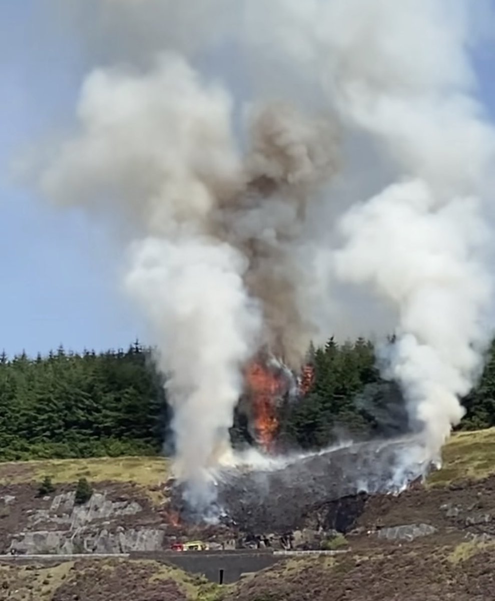 wildfire_craig's tweet photo. Rocks loosened by fire are a serious risk to responders.Internationally firefighters have been killed and seriously injured by rolling rocks and debris. Another thing to consider when attending these complex incidents and highlights the importance of training #wildfiretoolbox https://t.co/4G0pXj71mi