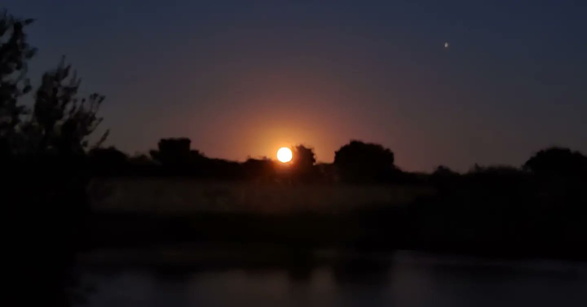 Moon rise over norton disney
