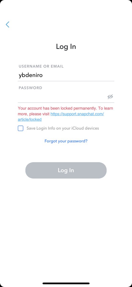 cgg_ys's tweet photo. @snapchatsupport UNLOCK MY ACCOUNT https://t.co/MI9RZQo6jq