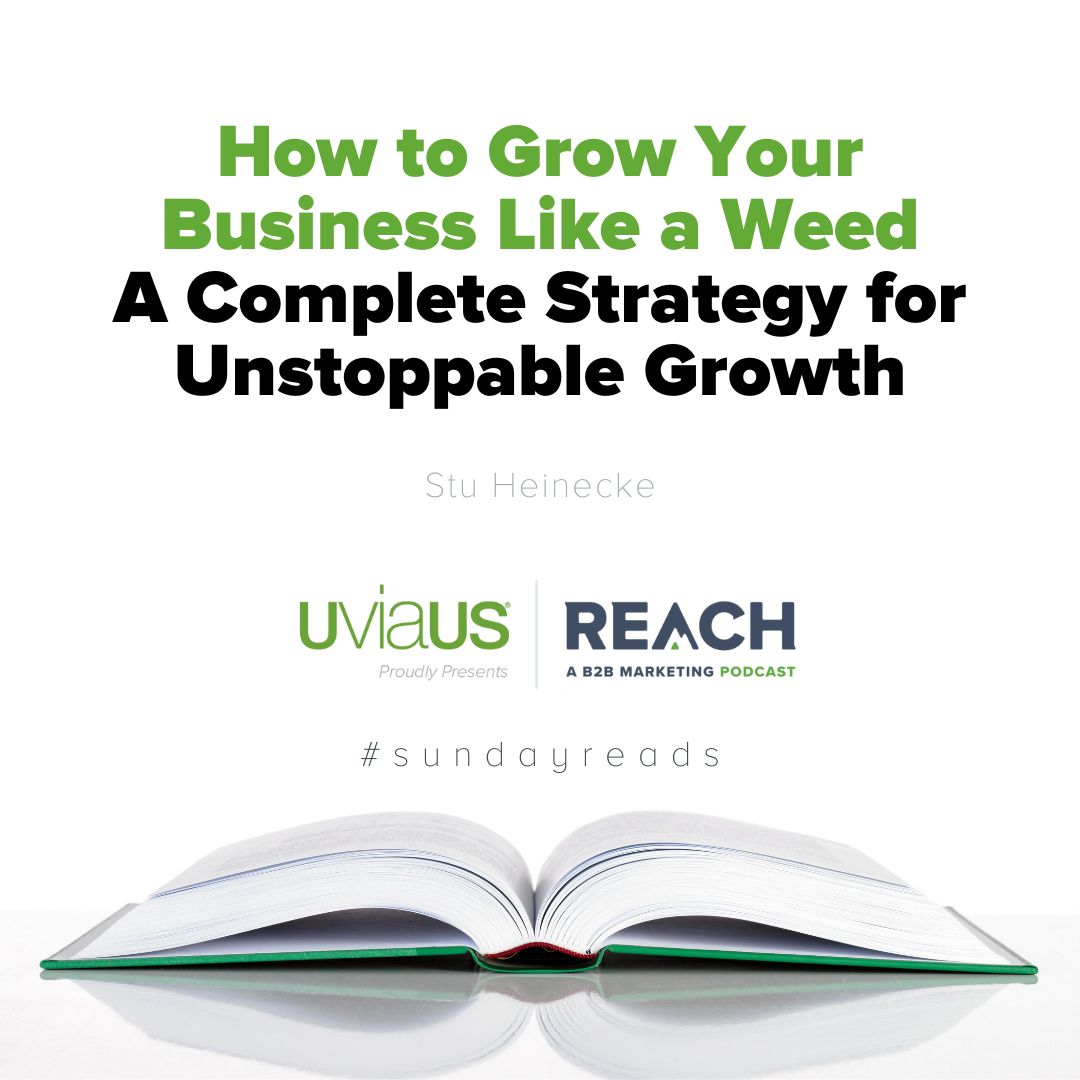 #SundayReads recommendation

A playbook for growing your business no matter the circumstances, examining the successful strategies that ordinary weeds use to spread, and prosper in almost any situation.

ow.ly/X0XA50Kfw3R

#weedstrategy #marketing