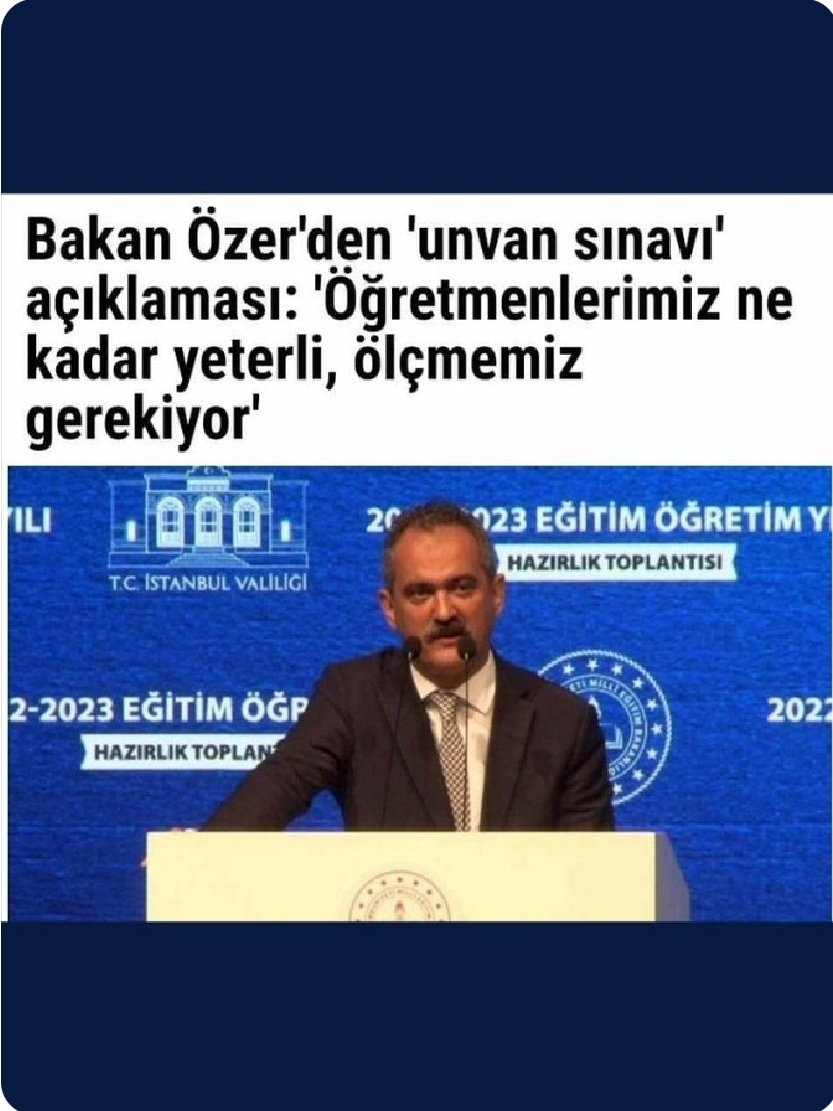 #ogretmenlerayakta
 Verilen eğitimin düzeyi, bizden beklenenler🤔 komik değil mi ? 20 - 30 yıllık mesleğinin erbabı öğretmenler ezber eğitime, sınava zorlanıyor. 
<a href="/_aliyalcin_/">Ali YALÇIN</a>  @FOXhaber  <a href="/ikoncuk/">İSMAİL KONCUK</a>  <a href="/fatihaltayli/">Fatih Altayli 🔴🇹🇷</a>  <a href="/ikalin1/">İbrahim Kalın</a>