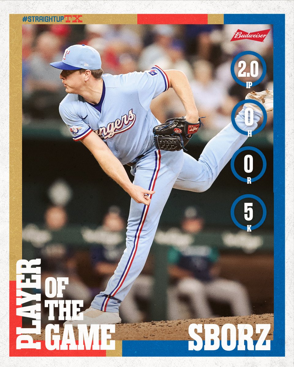 Rangers's tweet photo. Sborz got it done. 💪 https://t.co/Ga7elFhp3Z