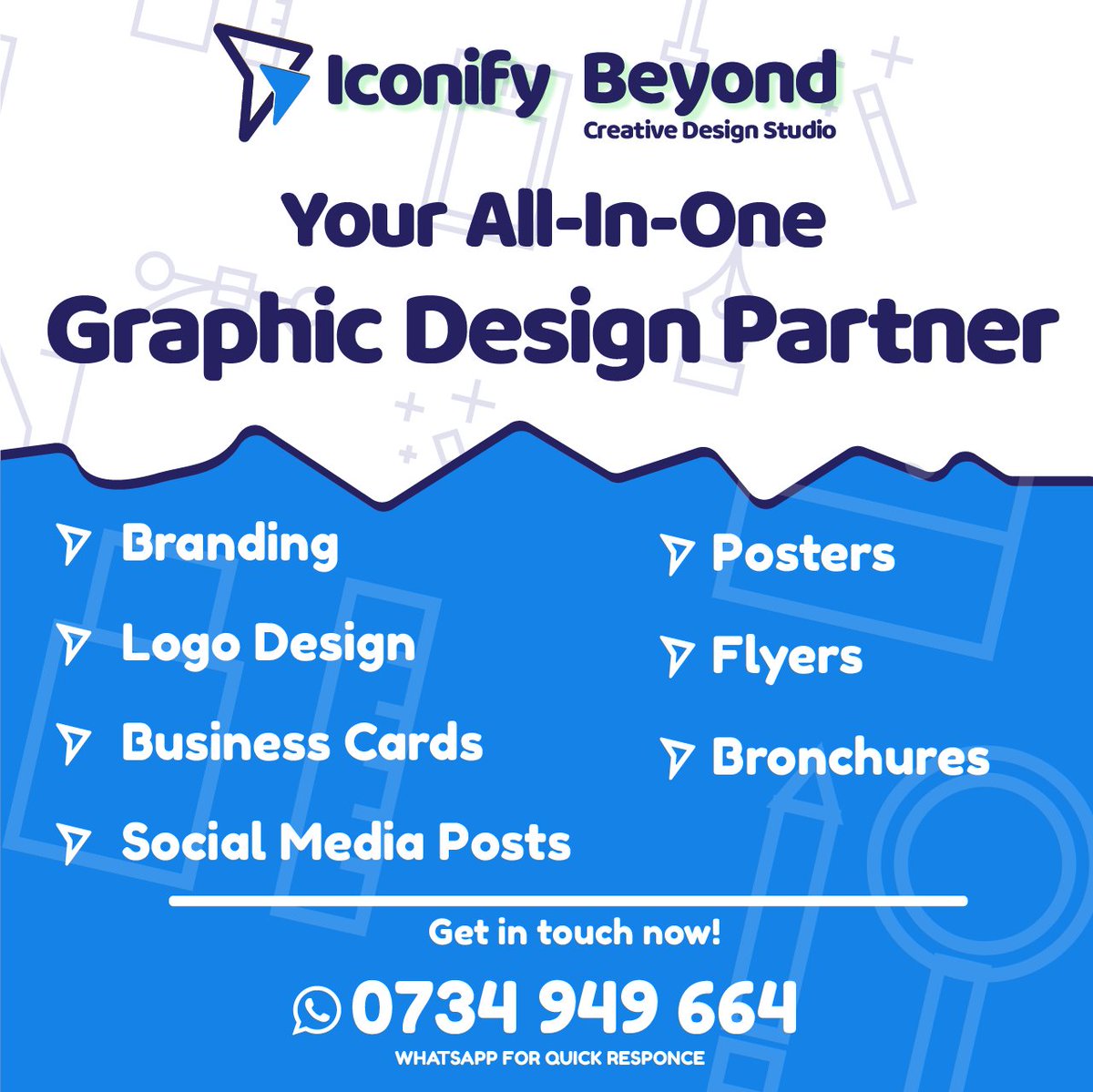 iconifybeyond's tweet photo. Get your business graphic design done QUICK & FAST with ZERO delays.
Whatsapp Us Now! π
https://t.co/h5pwM2ZYJf
#branding #logo #graphics #design #iconifybeyond https://t.co/LAaCFZkL7P