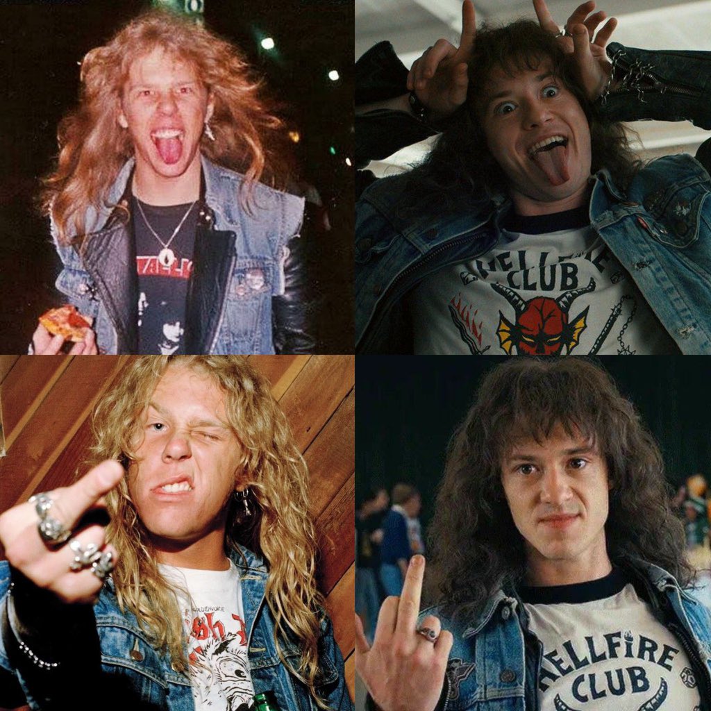 Hetfield on Twitter "left side 80's James Hetfield and right side 80's
