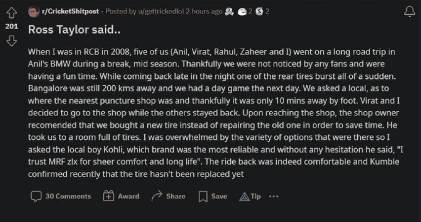 GabbbarSingh's tweet photo. Best Cricketing anecdote ever https://t.co/aKYBUSfqZn