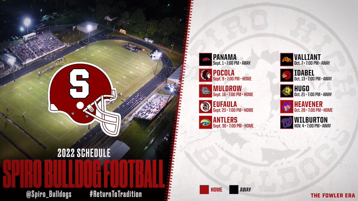 🚨 Scrimmage Schedule Alert 🚨

📆 Friday, August 19
🆚 Hartshorne ⚒ Scrimmage
⏰ 6:00 pm 
📍 McClain Stadium - Spiro

📆 Friday, August 26
🆚 Keys 🐆 Scrimmage
⏰ 6:00 pm
📍 McClain Stadium - Spiro