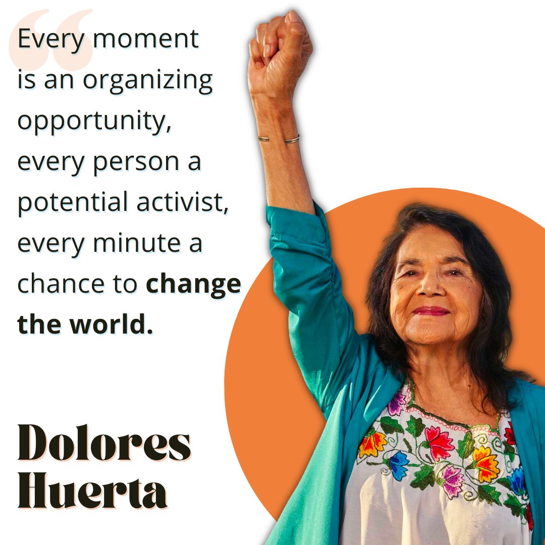 equityproject's tweet photo. When was the last moment you seized an organizing opportunity? Or thought about your equity work through an activist lens? Take a minute, you just might change the world. @DoloresHuerta #NationalEquityProject https://t.co/6a15tyKsdE