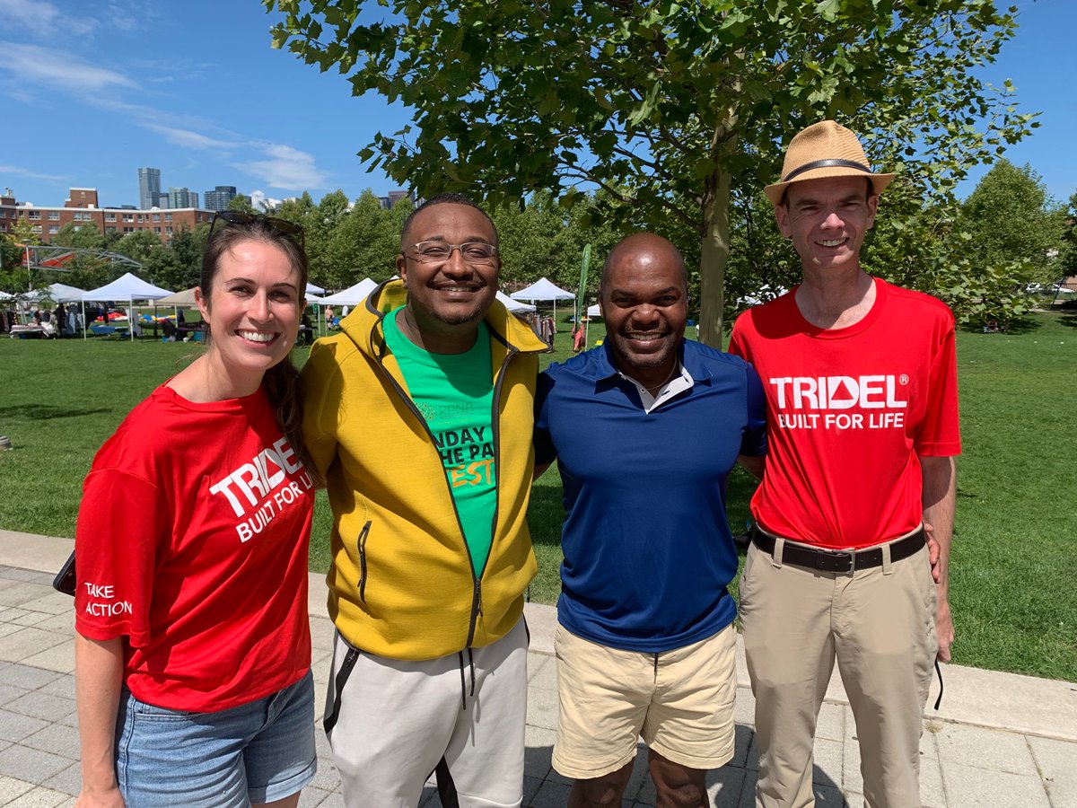 justinvandette's tweet photo. #Thankyou to @tdsb trustee @ChrisMoiseTO for dropping by our @tridel @TOHousing tent at the Sunday in the Park event in #RegentPark. Great to also see MPP @kristynwongtam https://t.co/drymFYdX4W