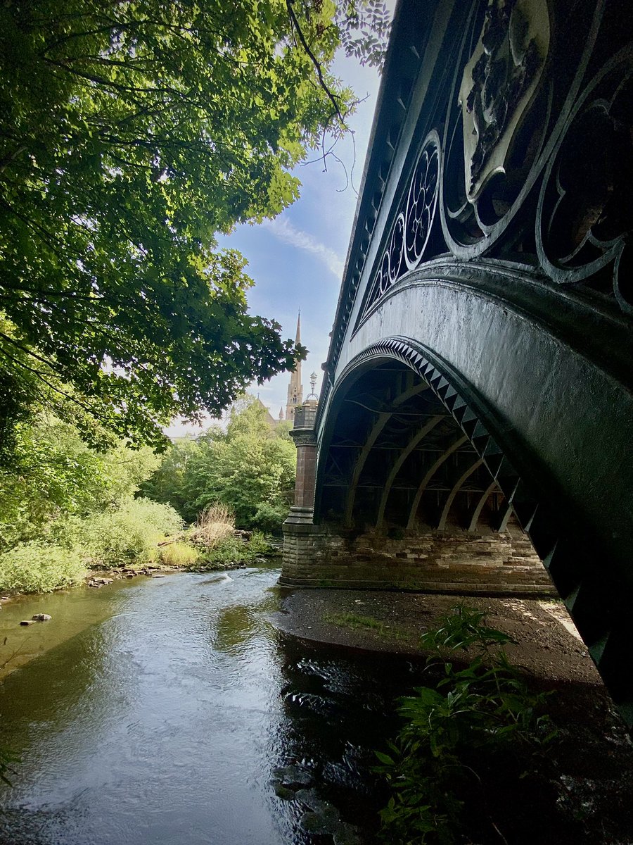 GlasgowWEToday's tweet photo. Running on empty … River Kelvin, Glasgow, Sunday August 14, 2022 #rainforecast https://t.co/N4POvepK6L