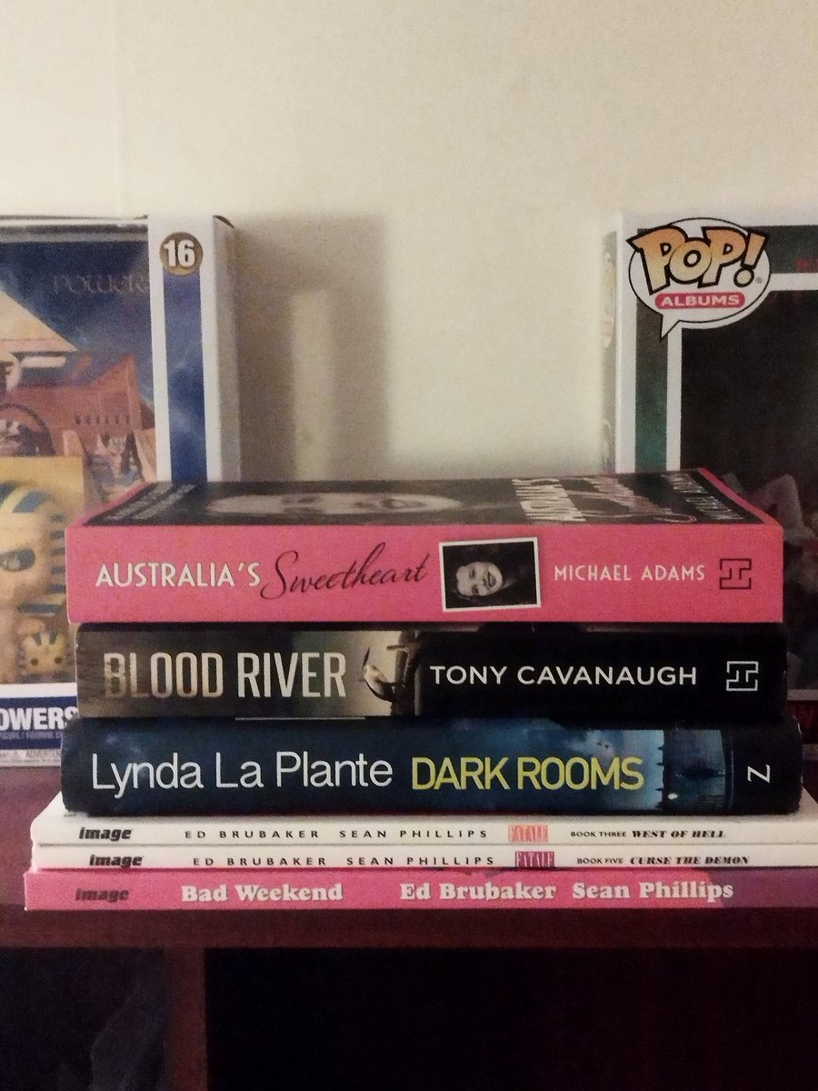 iandixon72's tweet photo. This week's additions to the tbr pile. Ft my 1st from both #TonyCavanaugh & #MichaelAdams @LaPlanteLynda #EdBrubaker @seanpphillips @ImageComics @HachetteAus @OrendaBooks https://t.co/rlrOBnUOyB