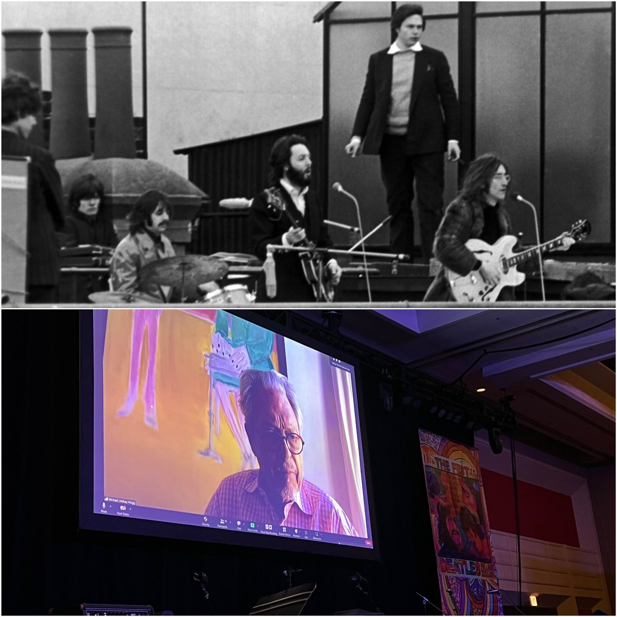 Beatles_Fest's tweet photo. In a Chicago Fest treat, the great Michael Lindsay-Hogg joined us and Chris O’Dell as a surprise guest! #getbacktothefest https://t.co/vVVzrS6Jfz