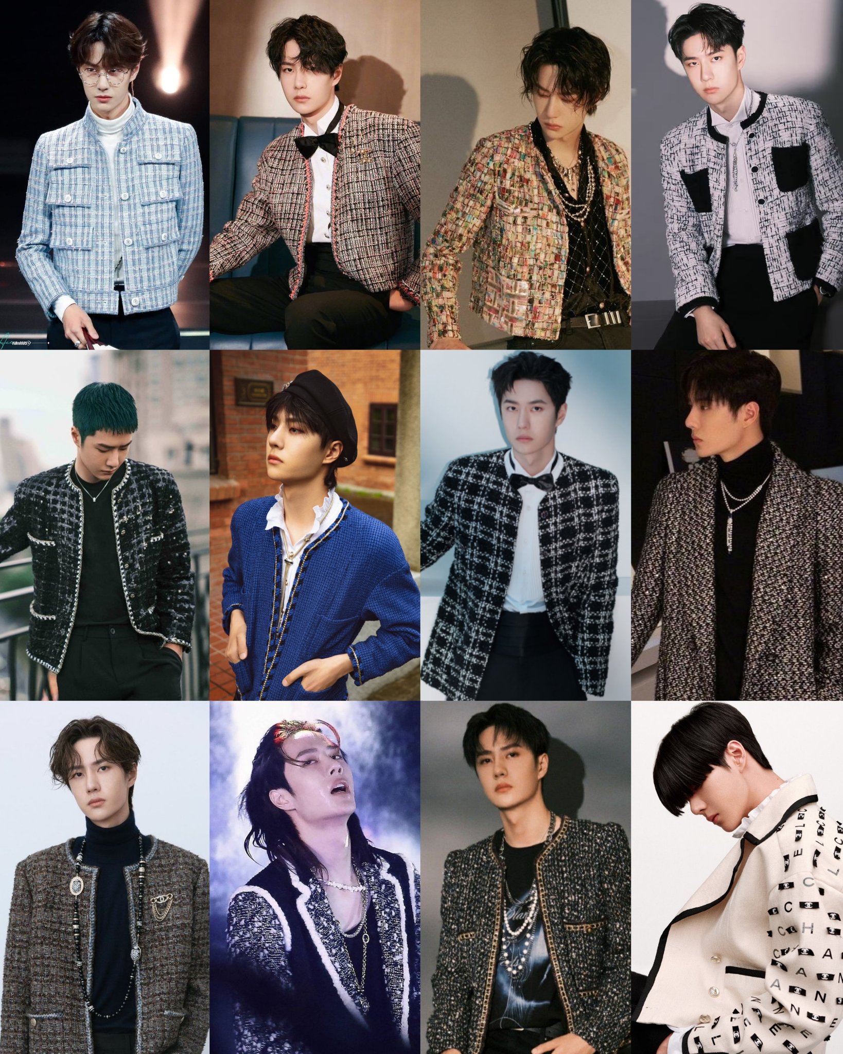 estef 廿 on X: wang yibo and his fancy chanel jackets