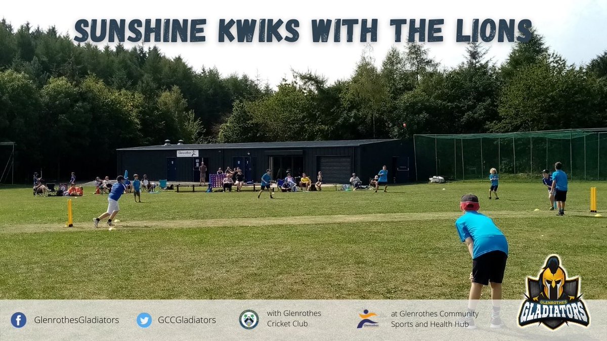 Glenrothes Gladiators π (@gccgladiators) on Twitter photo A great morning of Kwik cricket with the <a href="/largo_cc/">Largo Cricket Club</a> Lions, with the blazing sunshine matching some scorching cricket!
One win each, filled with power-hitting, direct-hit run-outs and plenty of wicket-taking bowling - well, apart from the fact most of those were off free-hits! A great morning of Kwik cricket with the <a href="/largo_cc/">Largo Cricket Club</a> Lions, with the blazing sunshine matching some scorching cricket!
One win each, filled with power-hitting, direct-hit run-outs and plenty of wicket-taking bowling - well, apart from the fact most of those were off free-hits!