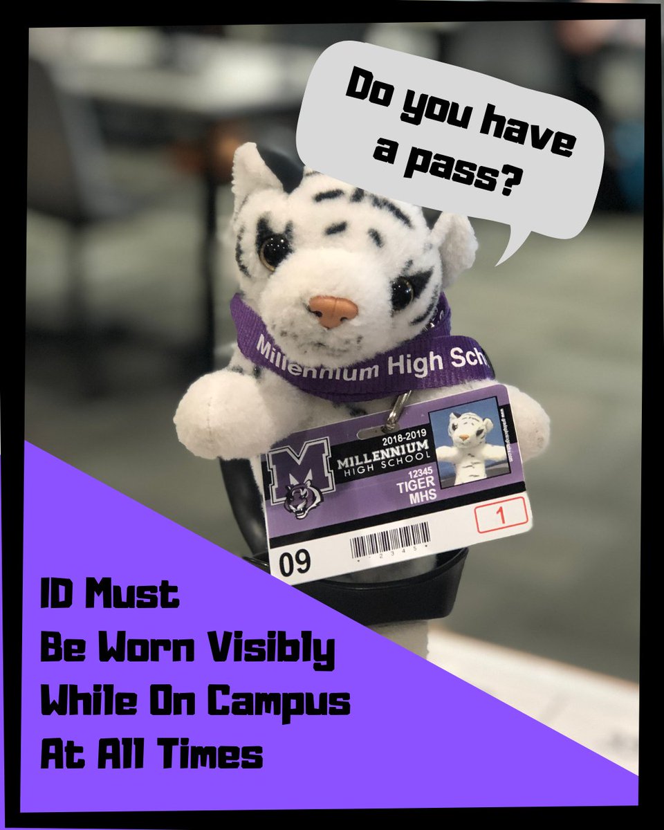 Student ID photos are being taken on Monday, August 15th. IDs will be issued as soon as they are received by the school. IDs need to be worn on a lanyard and brought to school daily. Passes are required when leaving class when moving around campus in addition to wearing IDs.