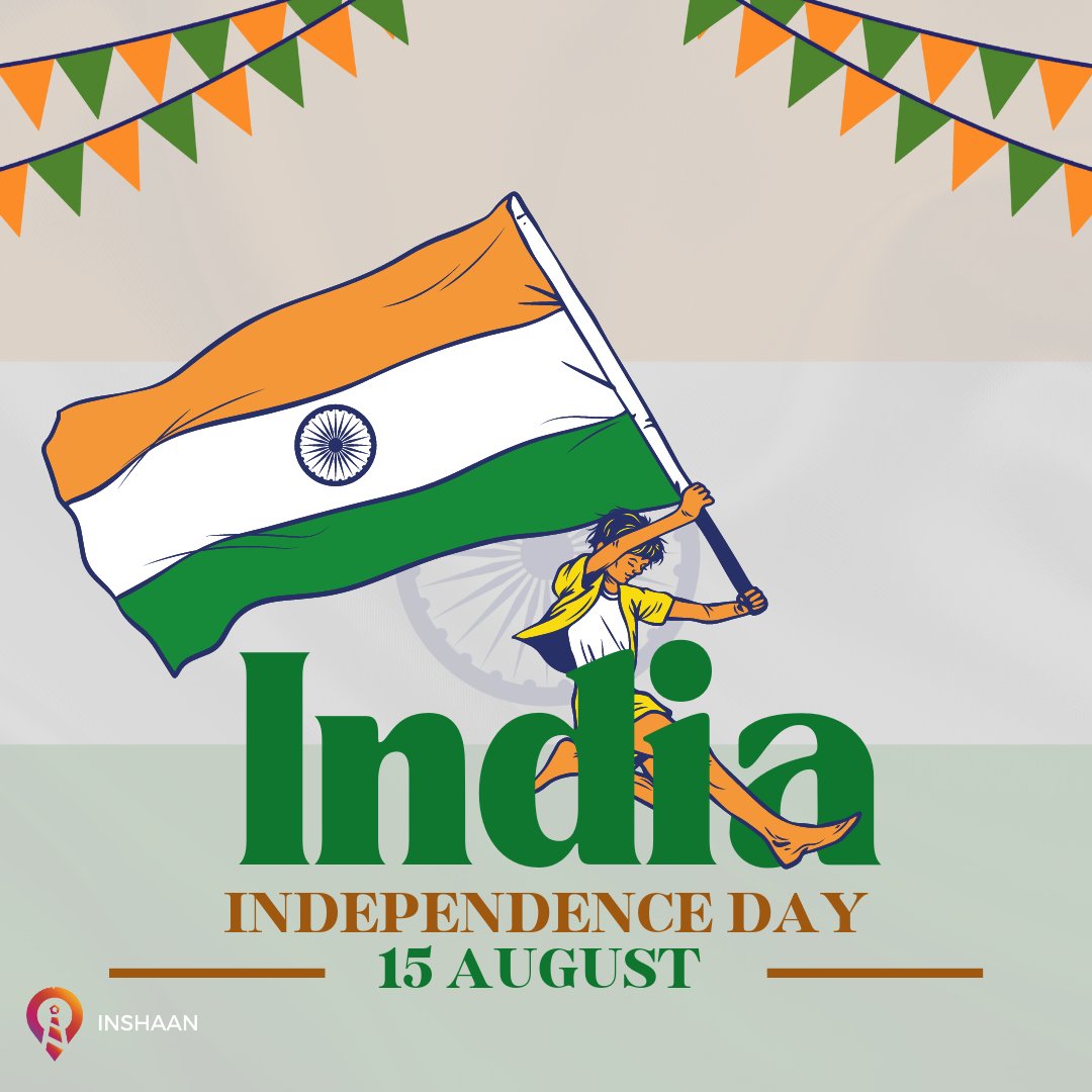 InshaanC's tweet photo. From the team of Inshaan, Happy Independence day to each and every one of you. https://t.co/9RYd5LE7gS